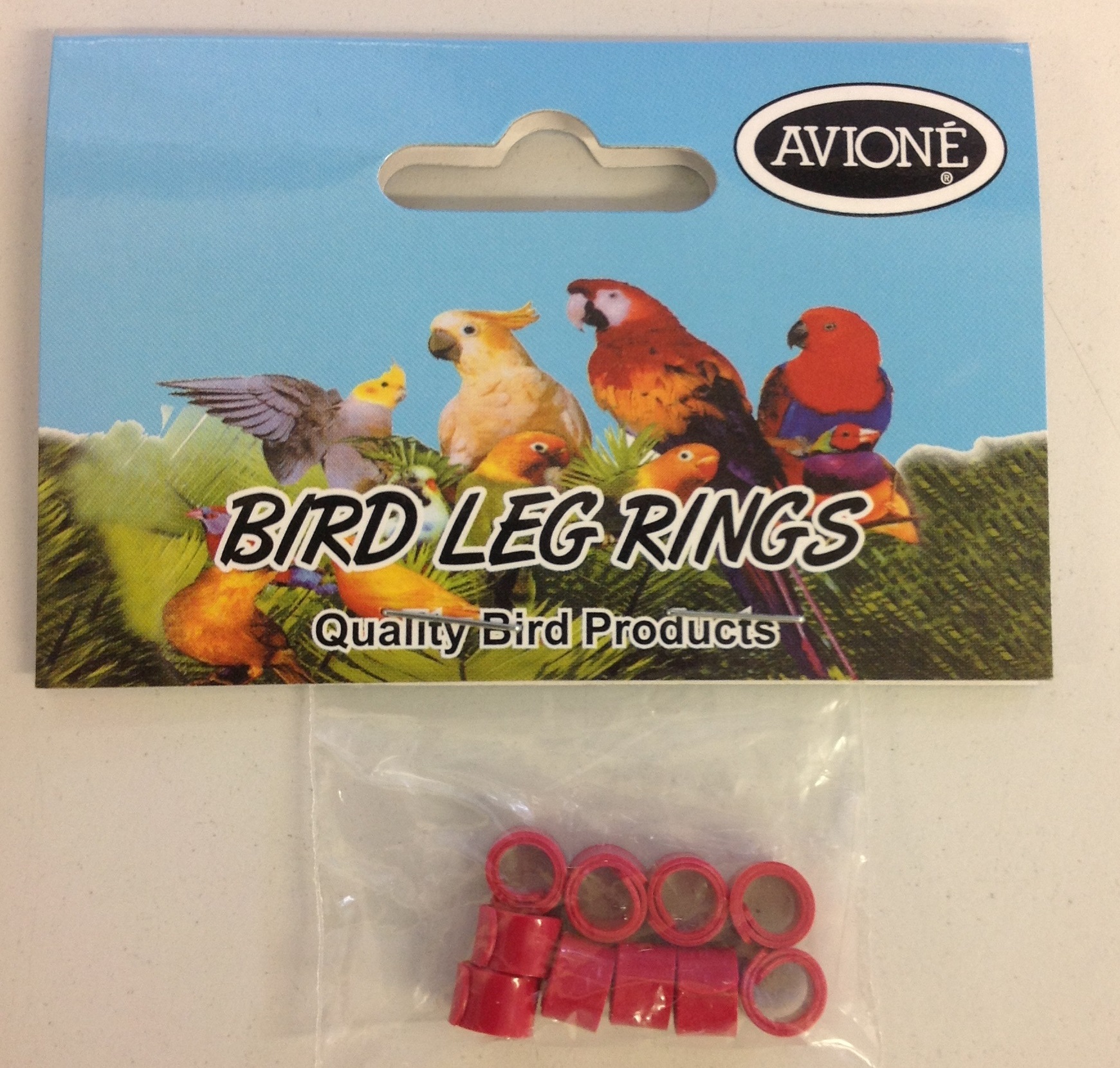 PLASTIC FLAT COIL RING COCKATIELS 5.5mm